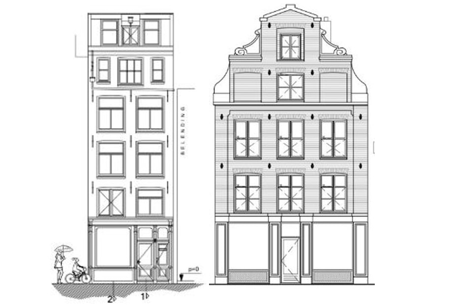 Image of Amsterdam, Nieuwezijds Voorburgwal 302, Rosmarijnsteeg 2 & Wijde Heisteeg 7