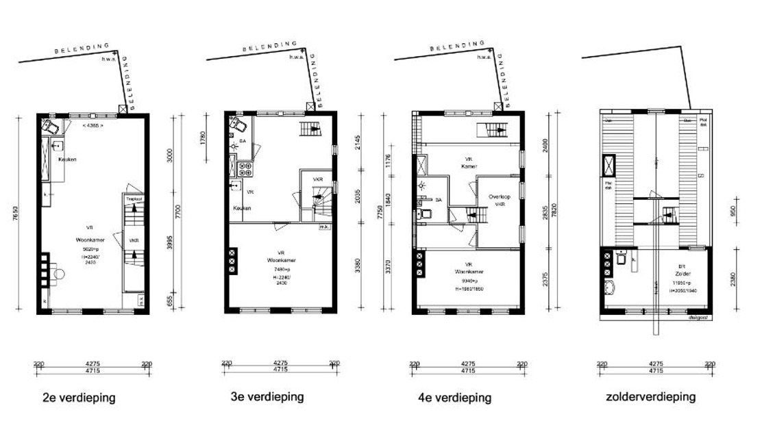 Amsterdam, Nieuwezijds Voorburgwal 302, Rosmarijnsteeg 2 & Wijde Heisteeg 7 image