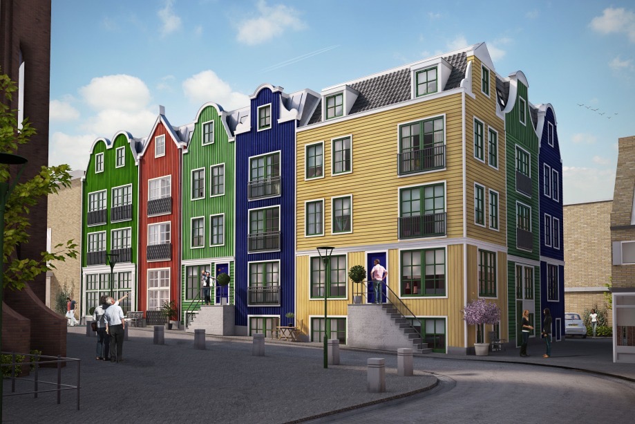 Image of Zaanstad, Noorderkerkstraat 1A t/m 1K, 2A t/m 2K, 3A t/m 3K & 4A t/m 4K